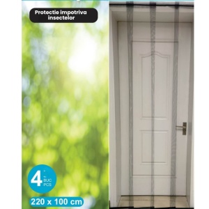 Plasa anti tantari tip perdea pentru usa – 100x220cm