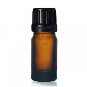 Sticla tinctura propolis sau ulei esential 5 ml - cu picurator si capac negru