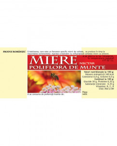 Etichete de miere Poliflora de munte
