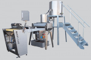 Masina profesionala de produs foite de ceara 610 30-45 kg / ora cu valturi 610 x 170mm