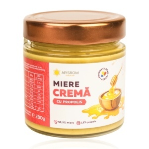 Miere Crema cu Propolis - Apisrom 280g