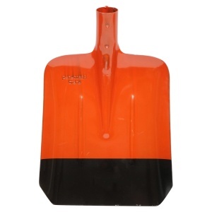 Cap de lopata din otel vopsit rosu si negru - 230x280x370 mm