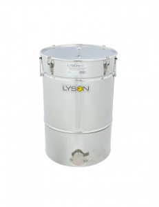 Maturator din inox 50 L cu manere, cleme pentru capac si canea din inox - Lyson Premium Line