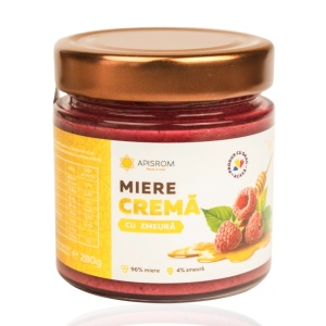 Miere Crema cu Zmeura- Apisrom 200g