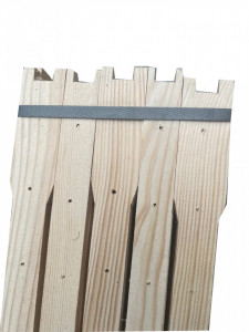 Rame apicole latite din lemn de pin 1/1 gaurite - pachet 50 buc