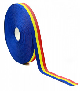 Banda tricolor 10mm pentru decoratiuni
