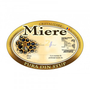 Eticheta miere Pura din stup 95X62 mm