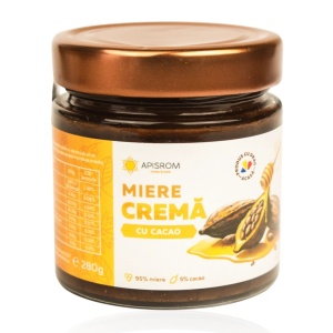 Miere crema cu Cacao - Apisrom 280 g