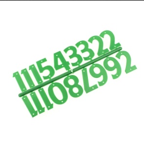 Numere pentru numerotat stupii - culoare verde
