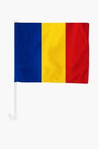 Steag auto cu suport de plastic pentru masina - 30 x 45 cm
