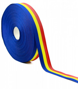 Banda tricolor 20mm pentru decoratiuni