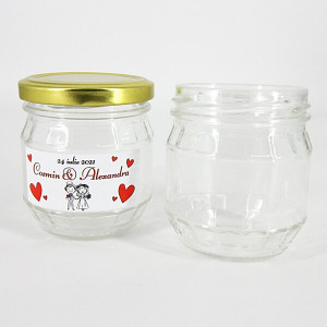 Borcan pentru ambalat mierea sau alte sosuri 200ml - Kira