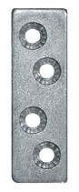 Placuta fixare corpuri stupi cu 4 gauri 50mm x 16 mm
