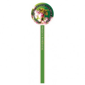 Sigiliu cap rotund 41x145 mm verde-alb