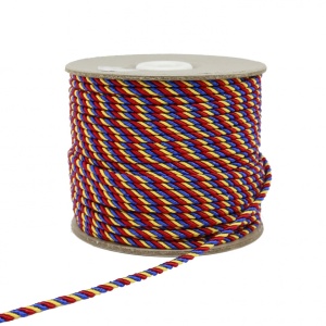 Snur tricolor 3mm pentru decoratiuni