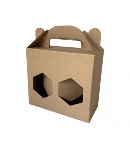 Ambalaj Decorativ Natur pentru 2 Borcane (150x73x125 mm)