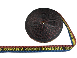Banda tesuta traditional Romania 25mm pentru decoratiuni