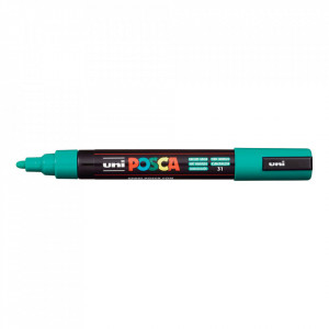 Marker pe baza de apa uni POSCA PC-3m - verde smarald