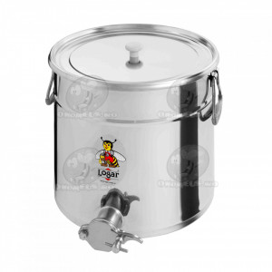 Maturator din inox 25 kg cu manere si canea inox - Logar