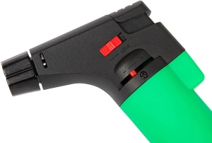 Mini Arzător Gaz Flamex Piezo Reîncărcabil 17g – 1300°C, Verde-onomeus.ro(4)