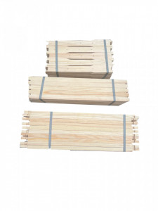 Rame apicole latite din lemn de pin 1/1 gaurite - pachet 50 buc