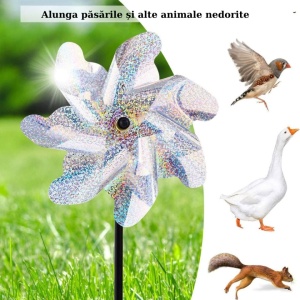 Sperietoare de pasari tip moara de vant