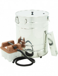 Topitor de ceara cu generator de aburi inox 100L 500mm Lyson