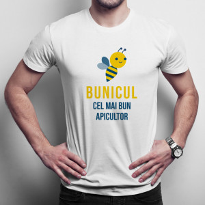 Tricou apicultor personalizat - Bunicul - cel mai bun apicultor 