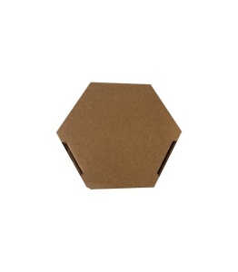 Ambalaj Decorativ „Honey” pentru 1 Borcan – Culoare Natur (45x45x1300 mm) vedere superioara capac inchis