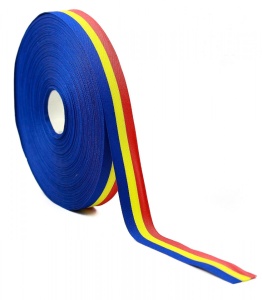 Banda tricolor 15mm pentru decoratiuni