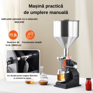 Dozator lichide manual  pentru miere, lapte, suc, ulei esential 50-100ml - onomeus.ro 4