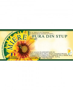 Etichete miere Pura din Stup model verde 115mm x 50 mm