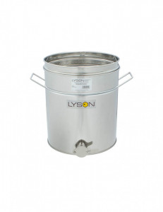 Maturator miere 50 l inox cu canea si sita inox si manere - Lyson