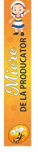 Sigiliu borcan miere Direct de la Producator 27mm x 145 mm - Fetita in costum popular