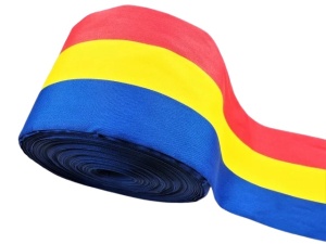 Banda tricolor 110mm pentru decoratiuni