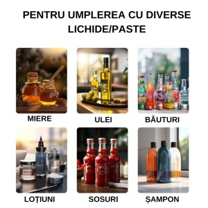 Dozator lichide manual  pentru miere, lapte, suc, ulei esential 50-100ml - onomeus.ro  5