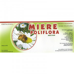 Eticheta borcan miere Poliflora Nectar 154mm x 60mm