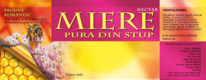 Etichete borcan miere Pura din Stup 154mm x 60mm