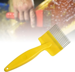 Furculita de descapacit apicola maner din plastic si dinti din inox