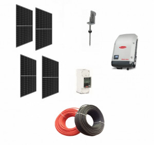 Sistem fotovoltaic Poweracu On-Grid Monofazat 3kwp si sistem prindere pentru acoperis tabla - cu invertor Fronius 3kw
