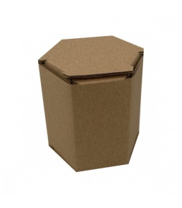 Ambalaj Decorativ „Honey” pentru 1 Borcan – Culoare Natur (90x90x100 mm)