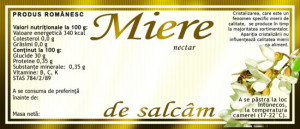 ETICHETA BORCAN MIERE SALCAM
