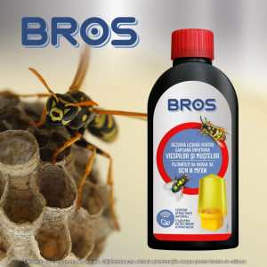 Lichid Atractant Împotriva Viespilor și a Muștelor Bros - 200 ml