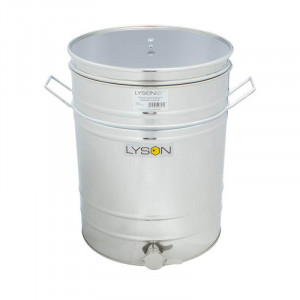 Maturator din inox 100 L cu canea inox manere si sita inox - Lyson