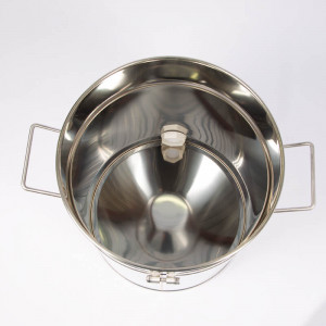 Maturator miere 100 l inox cu canea din plastic cu manere - Lyson