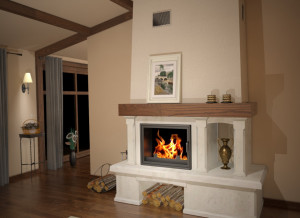 Semineu rustic Nancy