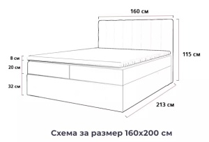 Боксспринг легло Eros - Img 4