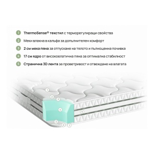 Двулицев матрак OmniRest 21см - Img 2