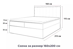Боксспринг легло Ares - Img 7