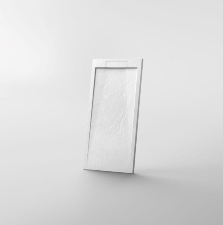 Cădiță de duș STONE 140×80 cm – Marmură Turnată, Alb Mat